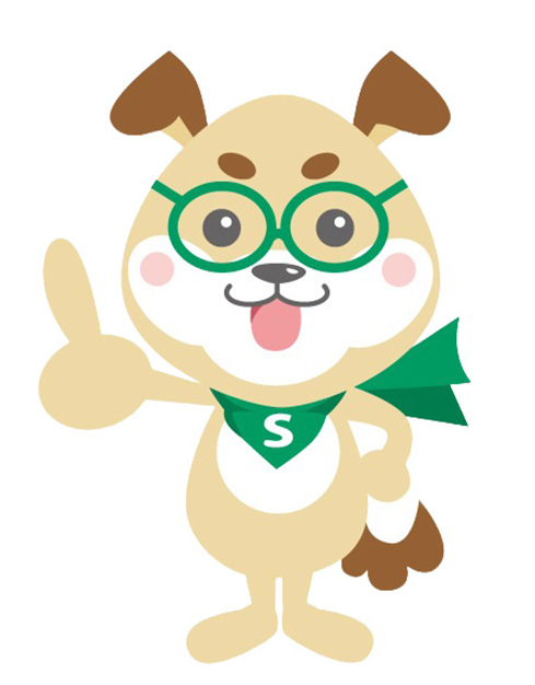 株式会社サトーホームマスコットキャラクタ「サト犬」